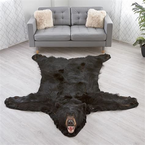 how to care for a black bear rug